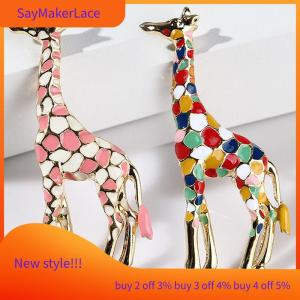 READY STOCK✨ Giraffe Brooch Pin Women Animal Badge Corsage Brooch Jewelry Gift Cute