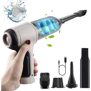 Máy hút bụi cầm tay mini  3in1 ( HÚT BƠM THỔI ) 120w lực hút 9000PA sạc pin tiện dụng