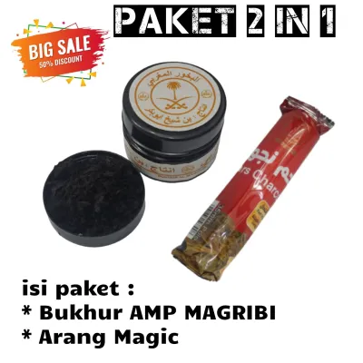 Paket Bukhur AMP + Arang Magic Lava Charcoal Termurah