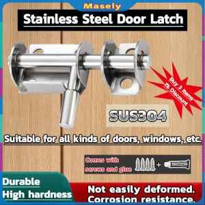 Masely Stainless Steel Door Latch Solid Sliding Bolts Latch Hasp Home Hardware Gate Safety Door Lock