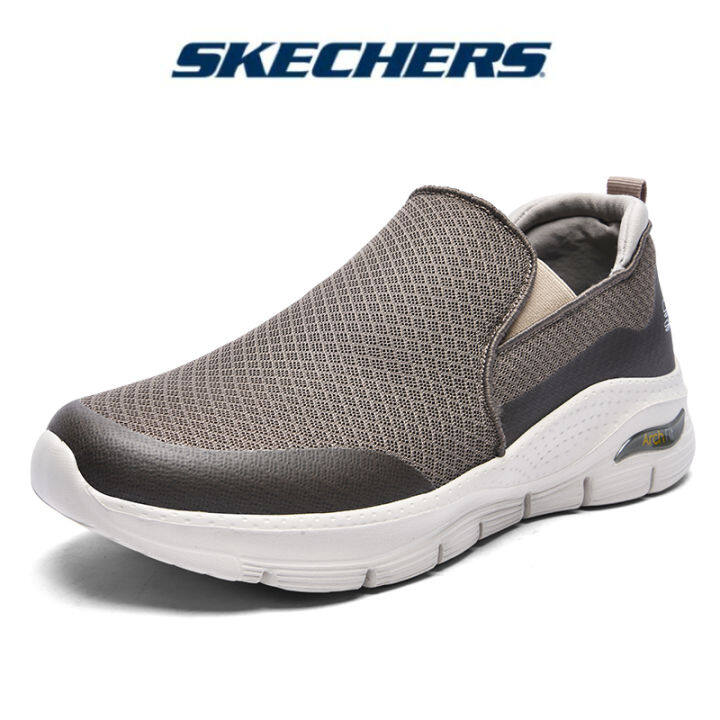 SKECHERS Men Work Arch Fit Slip Resistant Shoes - 102872-KHA NSkecehrs Men's  Gowalk 6 Foamies Shoes Men's Walking Shoes Men's Shoes Sports Sneakers