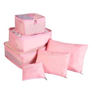 ChicLiving Packing Cubes Travel Organizer Set Waterproof Multi Size Luggage Pouch Foldable Rumah Tangga Storage