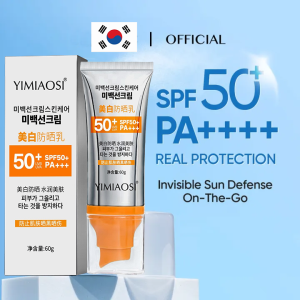 【Hot in Korea】YIMIAOSI All Day Light Sunscreen Cream SPF50 PA++++ Whitening Skincare Sunblock Cream Anti UV Face/Body Cream 50ml