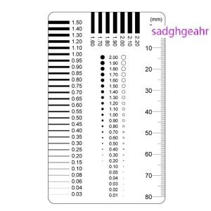 sadghgeahr ป้ายเกจวัดคราบบัตรจุดวัดสายวัดฟิล์มไม้บรรทัดคราบความคมชัด