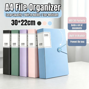 30/100 Pages Clear Book A4 File Organizer Folder Long Clear File Folder Presentation Book 1Pc