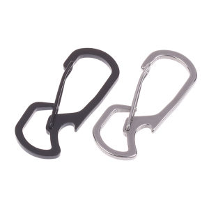 Stainless Steel Keychain Bottle Opener Multifunctional Carabiner Multifunctional Outdoor Keychain Ring Bag Pendant h260723