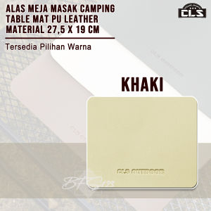 Alas Meja Masak Camping Table Mat PU Leather Material