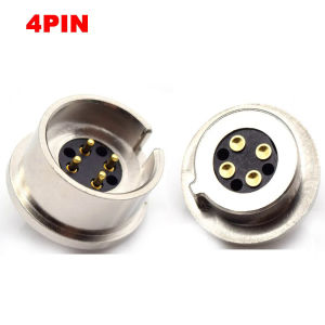 4PIN Card Slot 5V Blind Suction DC Magnet Suction Pogo pin Connector Power Socket Smart wearable male female Charging Connector
