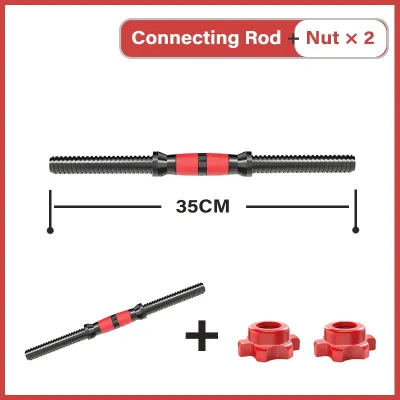 Dumbbell Accessories 35CM/40CM/47CM/51CM/56CM Connecting Rod Kettlebell handle Multiple combina Dumbell Handle Bar Barbell Strength Training Handle Gym Equipment For Home Set Dumbbell Connecting Rod