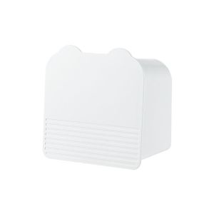 OOC Flip-top Sanitary Pad Storage Box Punch-free Plastic Cosmetics Cotton Storage Box Multifunctional with Cover Wall Organizer Box Bathroom