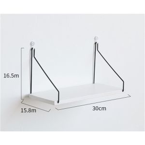 Hanging Organizer No-Punch Wall Shelf Wooden 3Pcs Set Wall Mounted Wall Shelf TV Wall Decoration Shelf