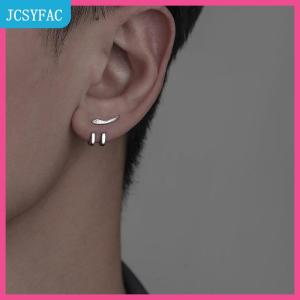 JCSYFAC  Khuyên tai punk mới cho nam khuyên nụ hai công dụng tháo rời được hạt charm đính tai kiểu chấu trang sức thời trang