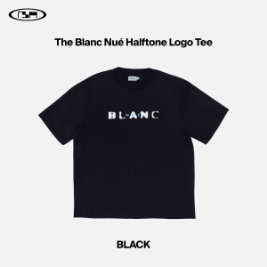 Blanc Nué The BN Halftone Logo Tee (Trendy Regular Fit Cotton Graphic T-Shirt)