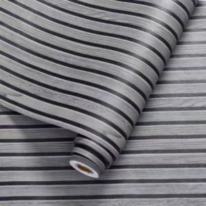 3D Wood Grain Wallpaper Roll 45×300cm Self Strong Adhesive Waterproof Moisture Resistant and Anti Detachment PVC Wall Sticker Decorative Peel and Stick Wall Decor Heat Resistant Stain Resistant Easy Remove for Home Bedroom Kitchen Living Room Decor