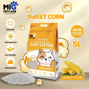 MIG PETCARE Premium Bentonite Cat Litter 5L (4KG)