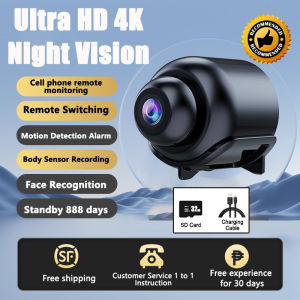Camera gián điệp kết nối điện thoại 4K độ phân giải cao WIFI giám sát an ninh tầm nhìn ban đêm phát hiện chuyển động máy quay hồng ngoại tầm nhìn ban đêm