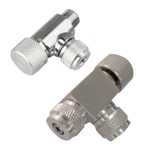 Cây thủy sinh CO2 điều chỉnh chính xác kim cho van adjus Đồng hồ đo áp suất van điều chỉnh khuếch tán đơn đầu dual-ông