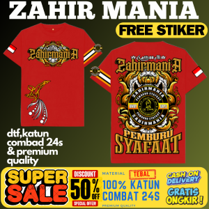 (ZMA06)KAOS MAJELIS ZAHIRMANIA LENGAN PENDEK UKURAN ANAK DAN DEWASA"FREE STIKER"
