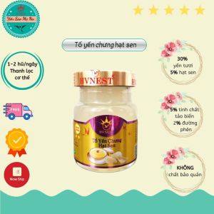 Tổ yến chưng Hạt Sen Hoàng Việt 30% yến tươi Nha Trang Khánh Hòa chính hãng không chất bảo quản thích hợp cho người lớn và trẻ em trên 1 tuổi giúp tăng cường sức đề kháng bồi bổ sức khỏe giảm mệt mỏi