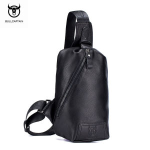 Bullcaptain Túi Đeo Vai Thời Trang Thường Ngày Người Đàn Ông Của Túi Đeo Trước Ngực Bằng Da