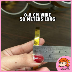 🇸🇬 Gold Tape Adhesive for Decorative Art Cookie Jar Snack Seal
