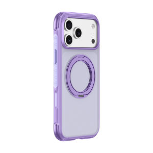 YALILAI Magnetic for iPhone 17/18 Pro Max Case with Stand(Compatible with MagSafe) Military Grade Drop Protection Translucent Matte Shockproof with Anti-Fingerprint Phone Cover