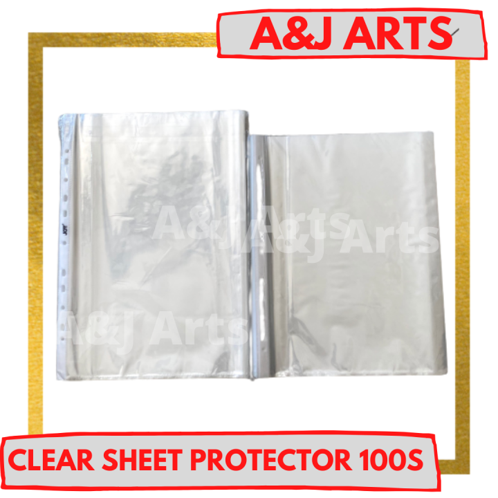 A4/Short FC/Long Clear Sheet Protector For Ring Binders 100 sheets 100s ...