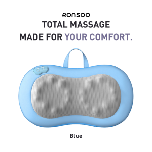 RONSOO Lower Back Massager Pillow Infrared Heat 20-Node Deep Kneading Cordless Mesin Urut Pinggang