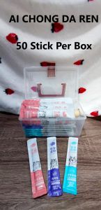 【OFFER SALES】Cat Snack / Cat Treat / Snack Stick / Cat Food / Makanan Kucing Murah / 50stick per Box / 猫咪零食  猫条 50条/盒