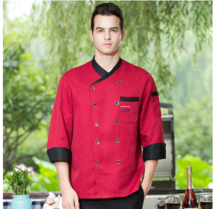 Chef Uniform for Men Chefs Uniform for Women Catering Uniform Long Sleeve Waiter Uniform Chef Jacket Hotel Restaurant Kitchen Comfortable and Breathable Chefs Uniform Ready Stock M-2XL