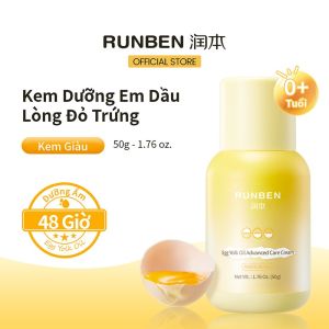 RUNBEN Kem Dưỡng Em Dầu Lòng Đỏ Trứng Kem Dưỡng Ẩm Cho Bé Giảm Khô Ngứa Da Nhạy Cảm 50g