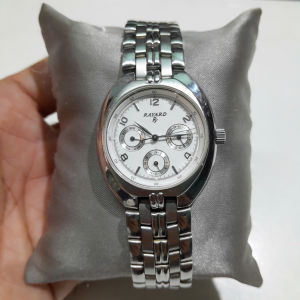 Đồng hồ Nhật nam tay nhỏ 6kim Rayard RY có lịch size ngang 34mm -đã qua sử dụng.