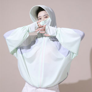 VTTO Summer New Sun Protection Clothing Women Thin Ice Silk Blouse UV Protection Breathable Outdoor Sun Protection Clothing