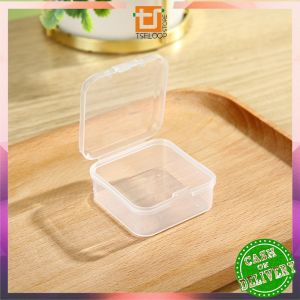 OFM-C1165 Kotak Perhiasan Mini Transparan Kotak Obat Aksesoris Kecil Wadah Kecil Kotak Plastik Mini