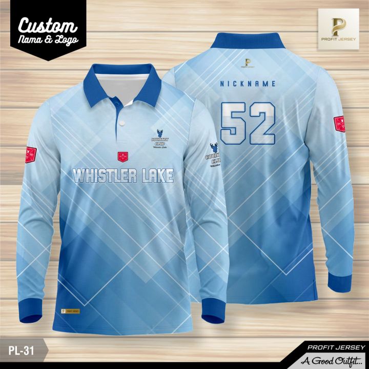 Kaos Kerah Lengan Panjang / Baju Kerah Polo Shirt Premium Gratis Custom ...