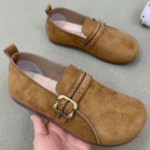 WomenS Spring New Full-Cover Slip-On Loafers Comfortable Non-Slip Mom Shoes