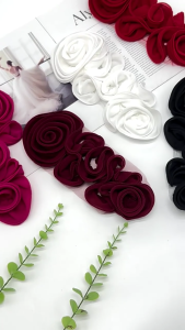 3D Large Flower Appliques Sew On Patches for Handmade Project Clothes Costume Dress Making Materials Sewing On Supply