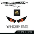 HONDA CLICK 125/150 V2/V3 WINKER EYE STICKER TRANSPARENT / TRANSLUCENT VNYL MATERIAL. 