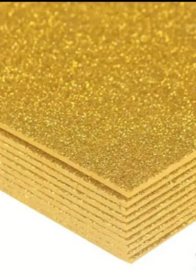 10 pcs. Assorted Glitter Foam Sticker Sheets add Sparkle and Shine to any DIYs arts and crafts