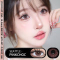[COD] Eyeshare contact lenses SEATTLE Series 14.5 mm Brown Gray big eyes Lens Contact Lenses Colored Soft Lenses No Prescription 0.0 Wear 1 pair per year. 