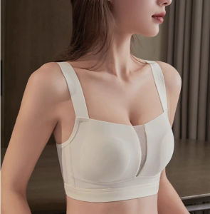 Underwear Womens Big Breasts Look Small Light Sports Shockproof Full Cup Seamless Autumn Winter Thin Style Receiving Breasts Anti-sagging Bra