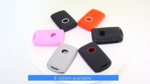 2Pcs 4 Buttons Silicone Rubber Key Fob Cover Compatible with 2025 2024 2023 2022 Mazda 3 6 CX-3 CX-5 CX-9 CX-30 CX-50 CX-90 MX-5 Miata MX-30 EV Carbon Fiber Key Fob Cover for Mazda (Carbon Grain)
