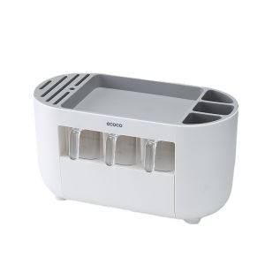 KỆ NHÀ BẾP ĐA NĂNG ECOCO KÈM 6 NGĂN ĐỰNG GIA VỊ | KỆ CẮM DAO ĐŨA THÌA CÓ NGĂN KÉO CAO CẤP MẪU MỚI