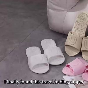 Travel Essentials: Simple Portable Slippers For Summer Bathroom And Hotel EVA Anti-Odor Couple Slippers