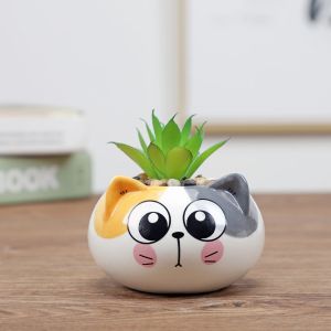 GONOVO Động vật Phong Cách Mini Bảng Trang Trí Nội Thất Gốm sứ Trang trí Trồng Hoa Lọ hoa Bonsai Phụ Kiện Nguồn Cung Cấp vườn Mọng nước Chậu