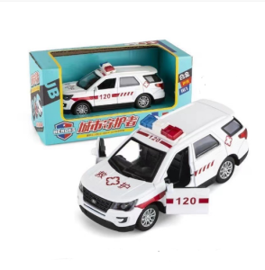 Mô hình ô tô kim loại có âm thanh đèn mở cửa chạy đà