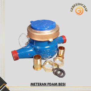 Meteran PDAM Bodi Besi Air Water Meter 1/2 Inci