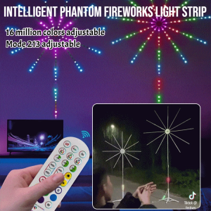 Intelligent Phantom Fireworks Light Strip USB Fireworks Strip Light RGB Firework Lights LED Strip Remote Control LED Firework Light