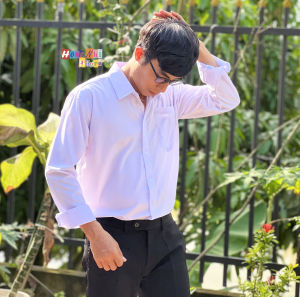 Sơ Mi Trắng Nam Tay Dài Đi Học 1 Túi Dáng Rộng 85kg Trở Lại Ulzzang Hồng Nhi Store