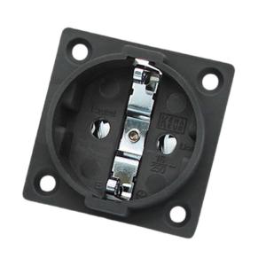 Lightweight EU Standard Power Socket Panel Fire Resist Feature 38.4mm Mounting Hole Distance for Home and Hotel